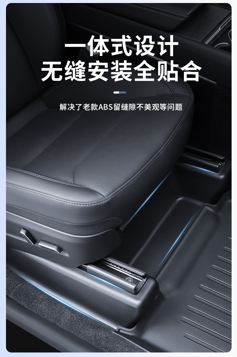 Suitable for Tesla Under-Seat Rear Anti-Kick Protective Corner Pads, New Model Y/Yl Under-Seat Full-Coverage Corner Protectors