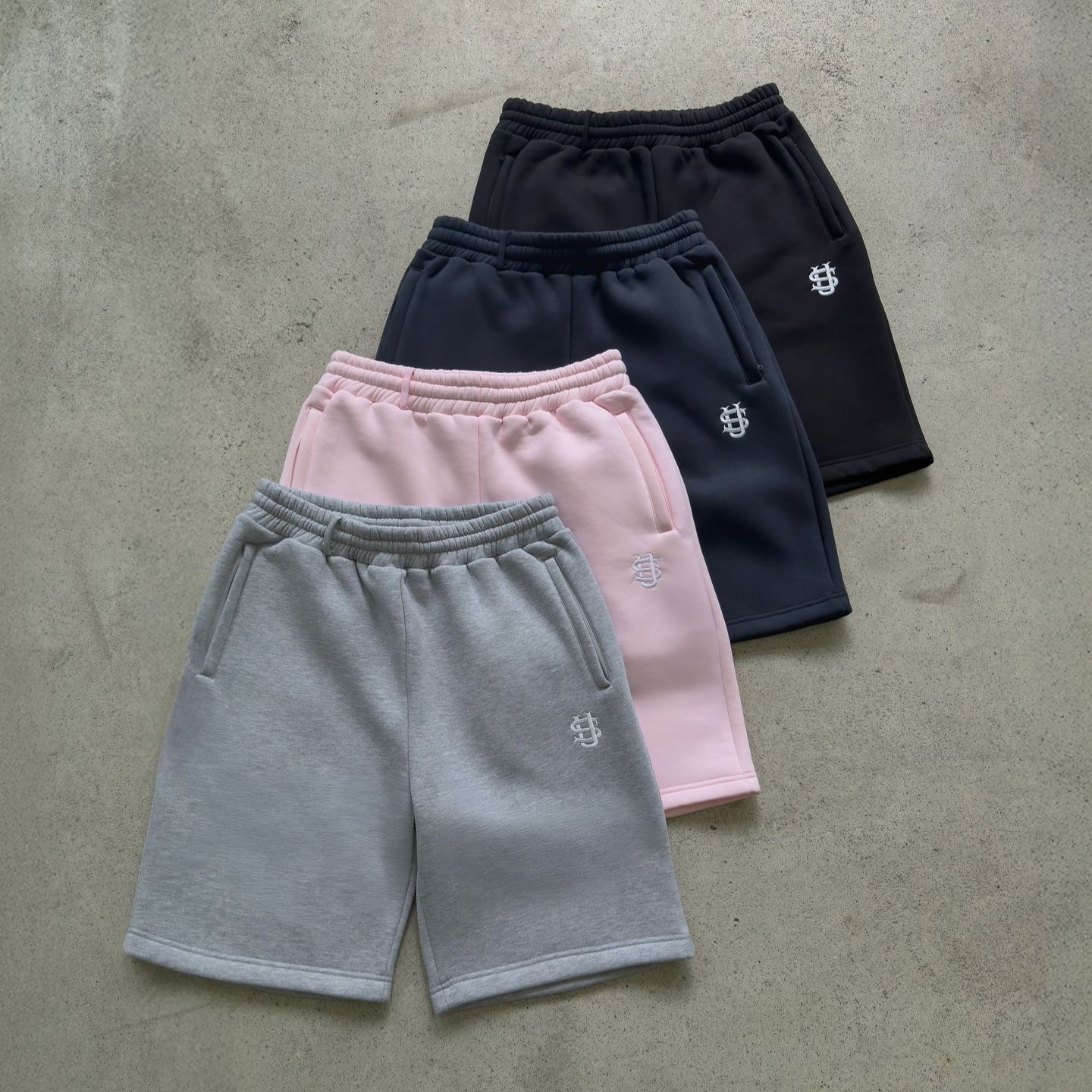 Elastic Casual Shorts Trendy Brand Embroidered Small Label Men And Women Summer Street Loose Shorts_voghion.com