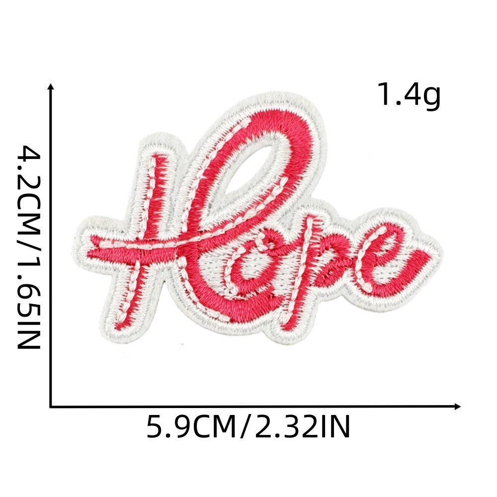 粉色丝带布贴1#