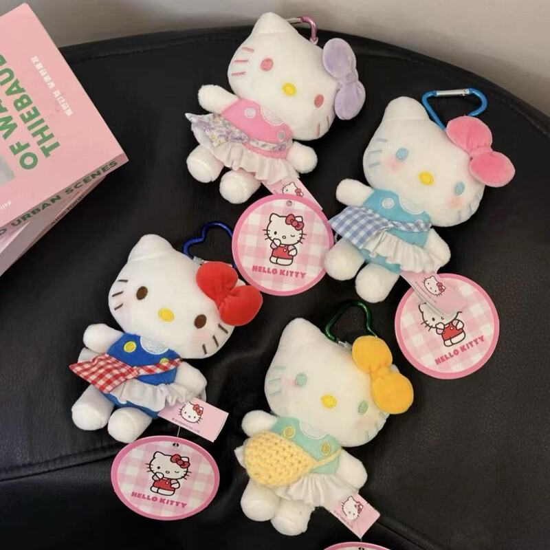 Authentic Hellokitty Bag DIY Pendant Plush Doll Car Keychain Pendant for Girl Birthday Gift