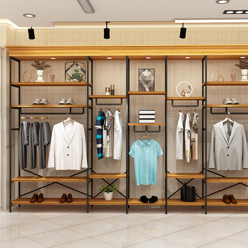 Tienda de ropa soporte de exhibición estante de los hombres piso Live Studio Display stand props estante de gama alta marca de ocio stand