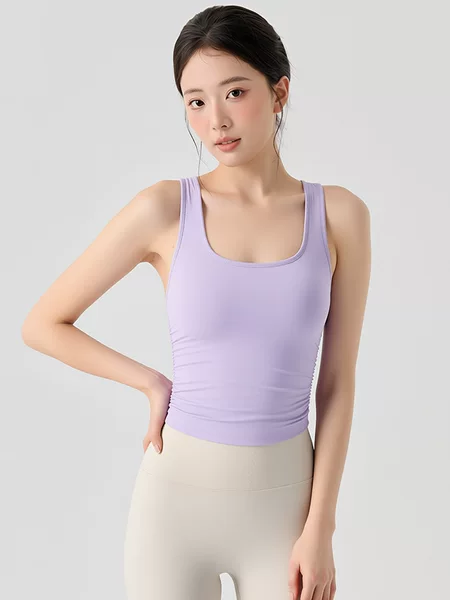 Beautiful Yoga Clothing 2026 New Model Running High-Elastic Breathable One-Piece Sports Vest Professional Pilates Fitness Clothing