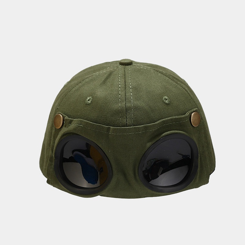 Versione coreana di occhiali hip-hop, occhiali da sole da baseball da uomo e da donna, cappello protettivo da pilota, alla moda, traspirante,_voghion.com