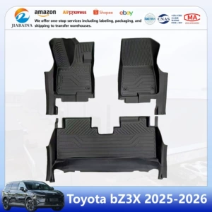 Export quality 3.5MM Toyota bZ3X platinum cross-border factory wholesale custom TPE car floor mats