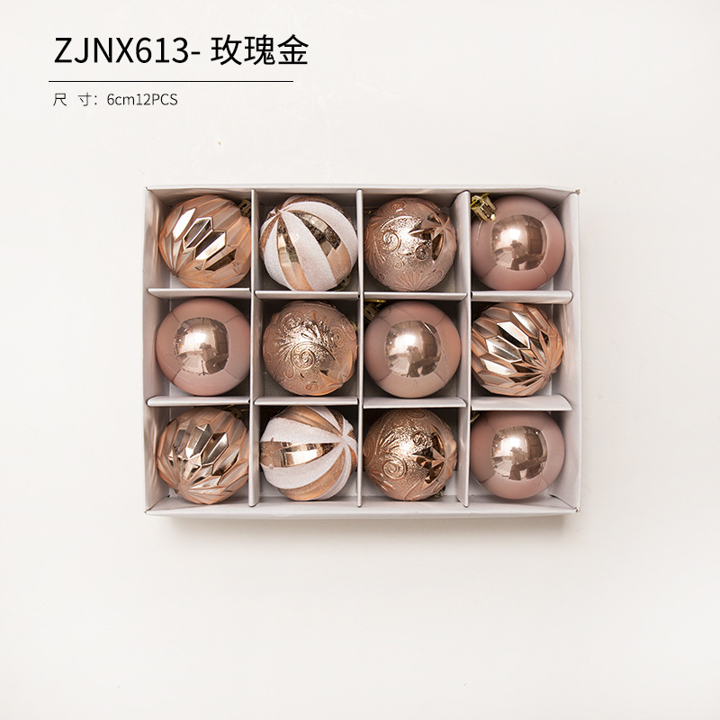 Bola de Navidad árbol de Navidad adornos de decoración colgante de bola de colores accesorios de material de Navidad DIY decoración de Navidad al por mayor