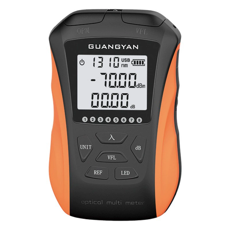Оптическое волокно GUANGYAN оптический измеритель мощности красный свет Интегрированная машина Высокоточное оптическое волокно красный свет ручка перезаряжаемый тестер