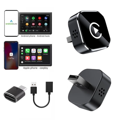 and Apple 2-in-1 Wired to – Simsiz CarPlay və Android Auto - k27-black-adapter-extension-cable