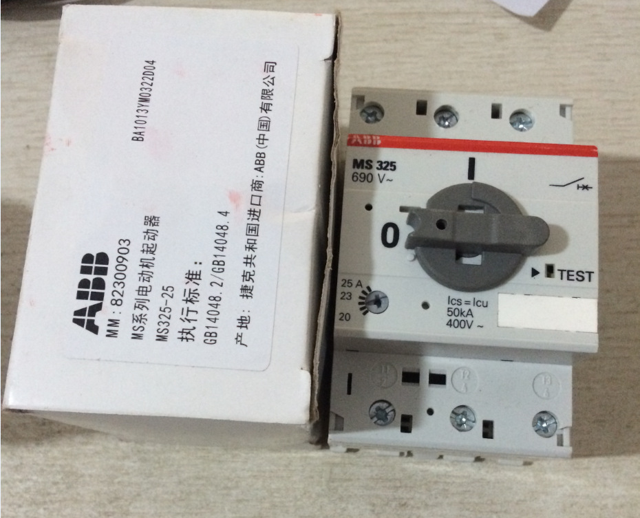 ABB电动机启动器MS325-20 MS325-25 MS325-16