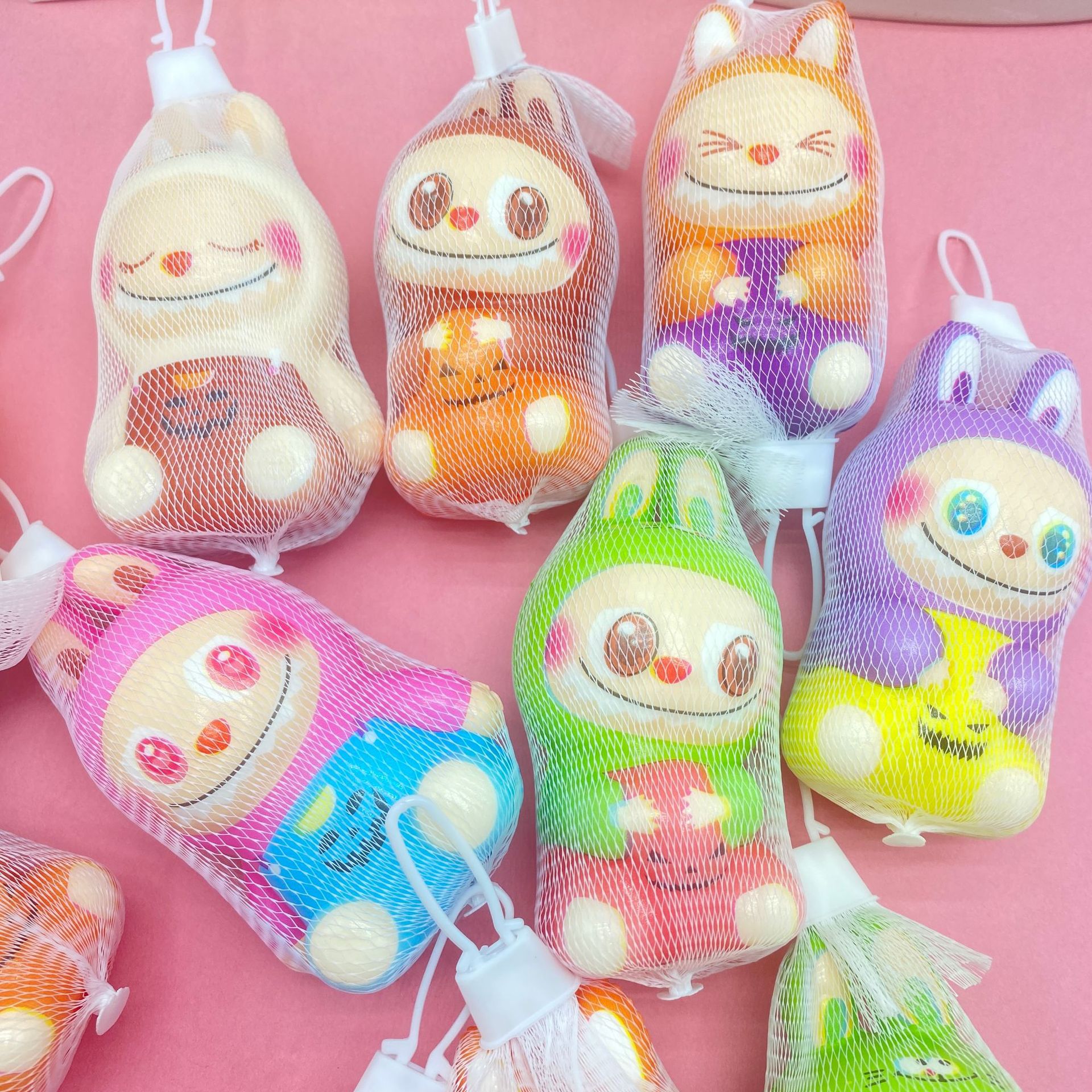 Grandes bolsas ciegas de pellizco de Leman, juguetes de rebote lento, muñecas descomprimidas, adornos creativos al por mayor. image 9