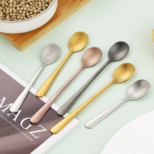 304不锈钢调料勺搅拌勺雪糕勺哑光迷你勺味精盐调味勺砂光咖啡勺