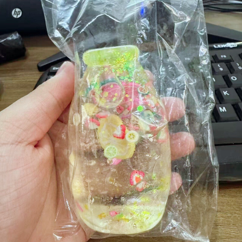 Cross-Border Popular Maltose Squeeze Toy in a Colorful Glitter Bottle, Slow Rebound Stress Relief Creative Toy Cross-Border Popular Maltose Squeeze Toy in a Colorful Glitter Bottle, Slow Rebound Stress Relief Creative Toy