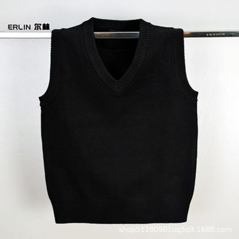 Estilo coreano ropa de los niños 2023 otoño nuevo niñas suéter chaleco niños otoño Universidad Chaleco de punto al por mayor