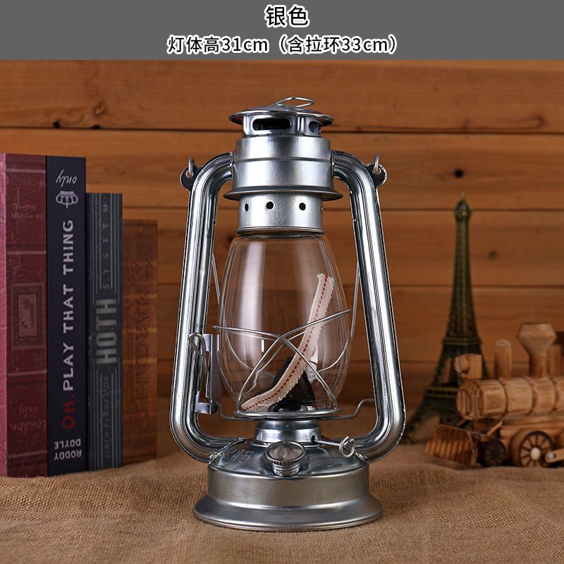 lámpara de aceite retro lámpara de caballo lámpara de queroseno portátil lámpara de camping lámpara de camping lámpara de camping lámpara de decoración de lámpara de campamento accesorios de fotografía