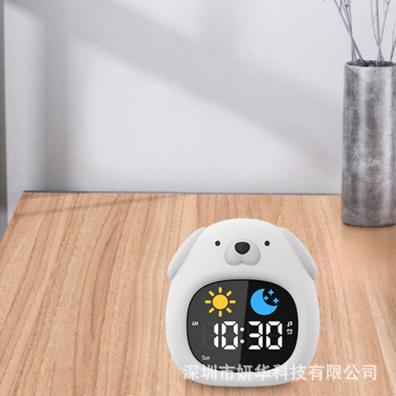 Nuevo Reloj Despertador Multifuncional con Diseño de Animal de Dibujos Animados, con Luz de Amanecer, Carga USB, Función de Repetición, Específico para Estudiantes