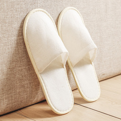 酒店賓館一次性棉麻拖鞋居家日用待客麻布加厚底四季吸汗透氣拖鞋