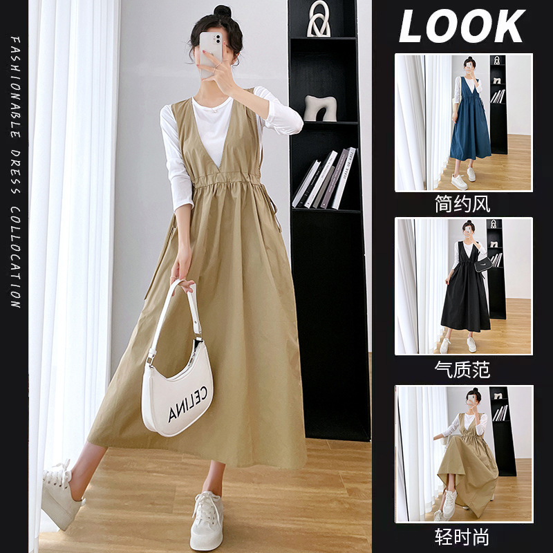 Nursing Clothes Autum New Style 2025 Spring T+ Suspender Skirt Dress