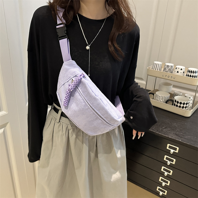 Casual simple bolso de hombro, bolso de pecho, bolso de ocio, bolso de verano para mujeres 2025, nueva moda de bolso de nicho deportivo