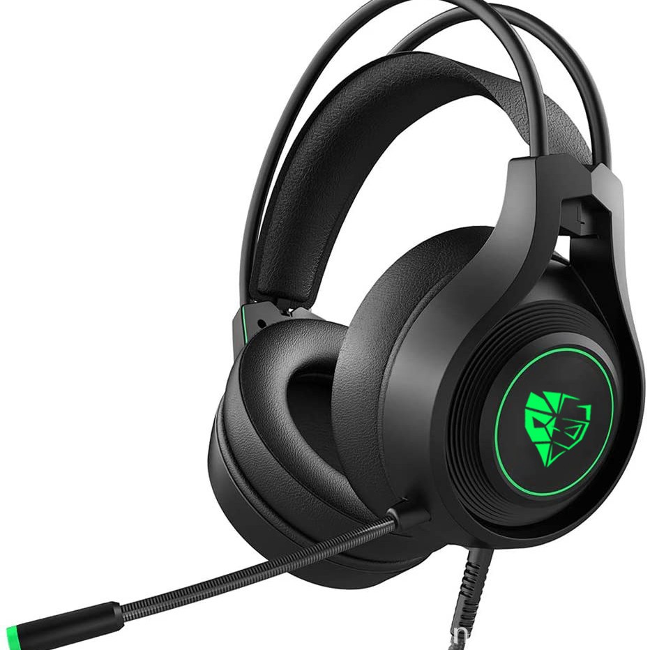 Auriculares transfronterizos con cable auriculares e-sports juego de auriculares pollo comiendo con micrófono portátil a juego de colores fríos