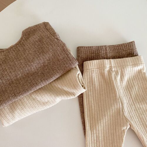 Children's Thermal Underwear Set Thickened Girls' Autumn Clothes and Autumn Pants Baby Autumn and Winter Knitted Sweaters Home Clothing Boys' Pajamas
