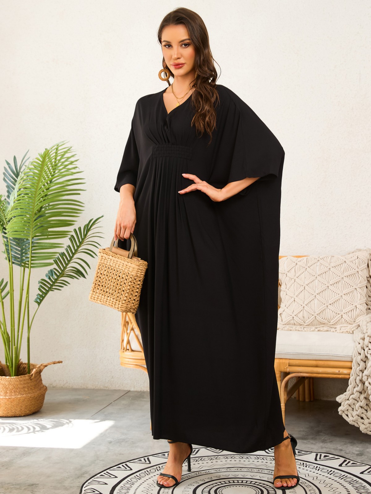 Nuevo transfronterizo europeo y americano tejido a mano vestido de playa bikini suelto camisa trajes de baño camisa protector solar BM23