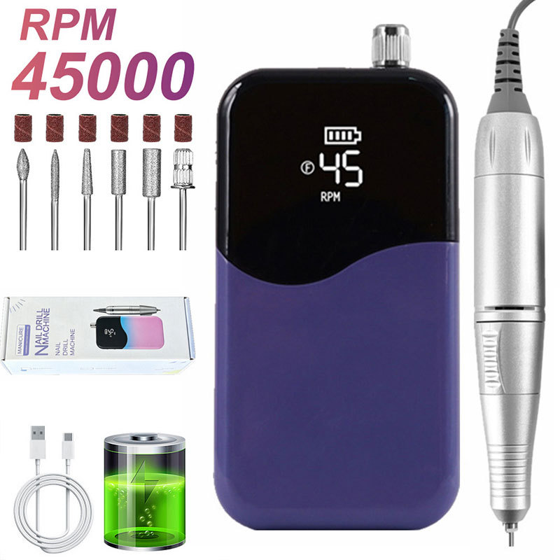 Torno Eléctrico para Uñas Portátil Recargable para Manicura image 66