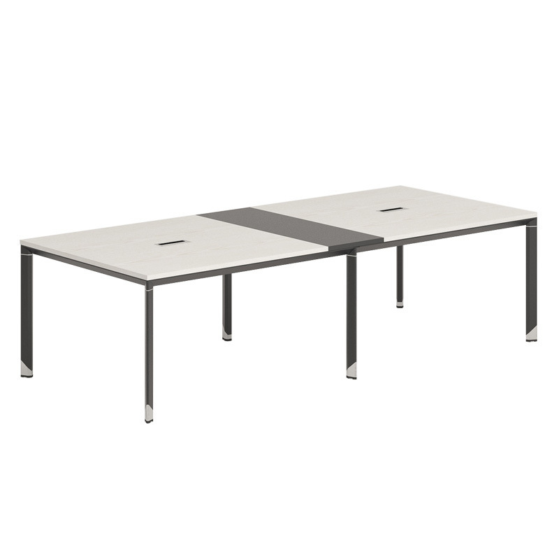 オフィス会議テーブル長テーブル現代シンプル交渉トレーニングテーブルと椅子の組み合わせ6/8/10人長方形デスク