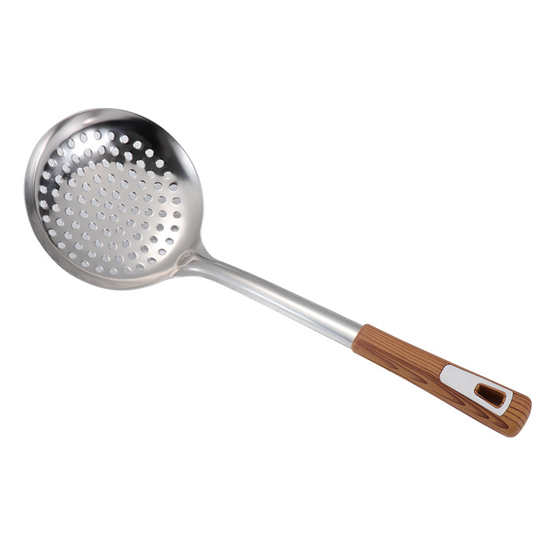 Colador de acero inoxidable grueso, utensilios de cocina domésticos, cucharas, cucharas para cocinar, juego de cucharas para bolas de masa hervida, utensilios de cocina, cucharas para freír