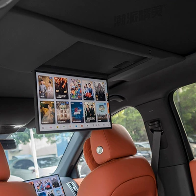 Trendy Elf Senna M8 Ceiling Tv E9 Senna E8 Allison D9 Ideal L678 Car Rear Entertainment Whistle Celebration (Car TV) - ideal-l6-173inch-three-screen-interconnection-car-locking-and-folding-wake-up-free-voice