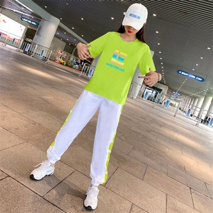 Summer Casual Sportswear Clothing suit Ladies 2024 New Style Running Junior High School Summer Morning Running Clothing Fashion