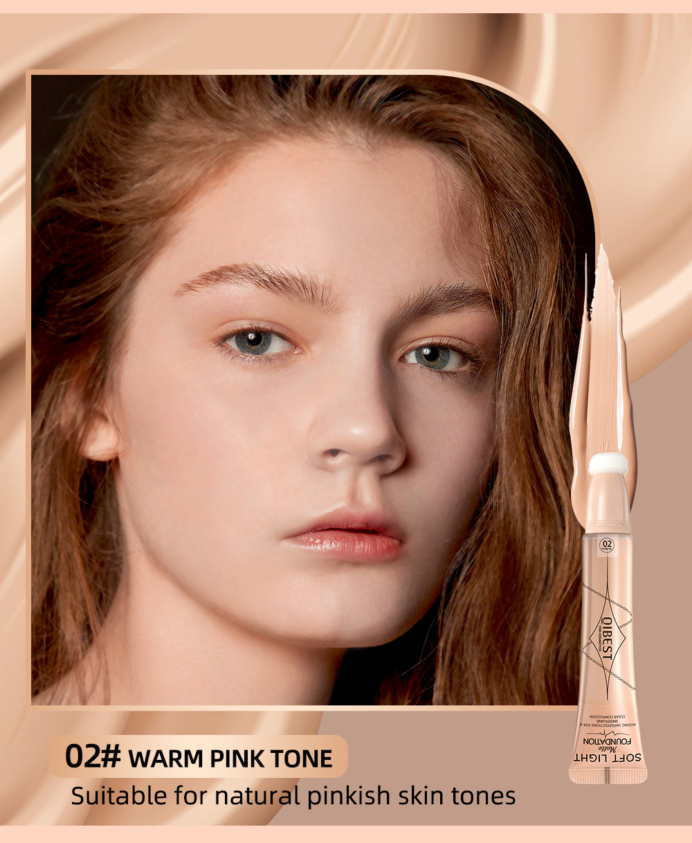 QiBest Cushion Foundation Concealing Matte Foundation Covering Hidden Pores Natural Moisturizing Foundation Cream Wholesale undefined