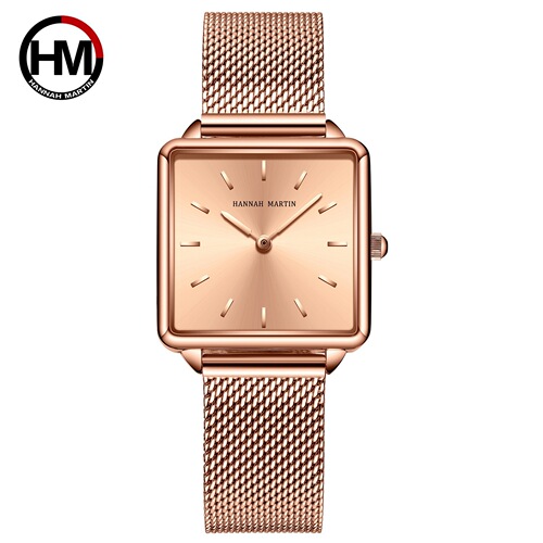 Square simple ins super hot college style watch chic Korean style retro simple temperament light luxury small square watch for women