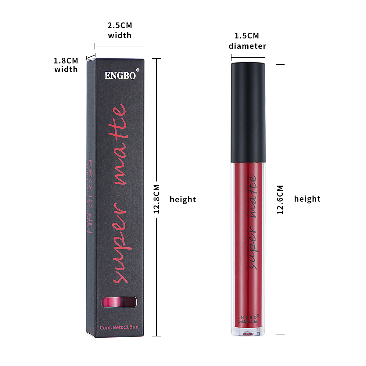 ENGBO's new matte non-stick cup lip gloss waterproof lipstick liquid lipstick velvet European and American makeup brown lip gloss Application Scenario