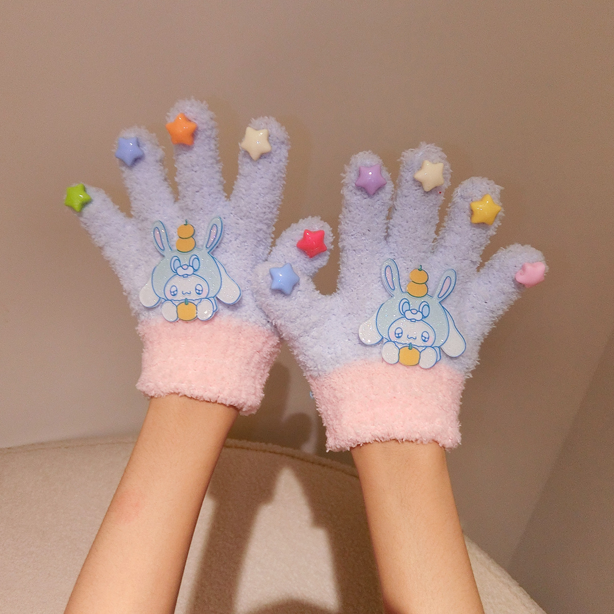 Fuchsia gloves, 2-6 years, color