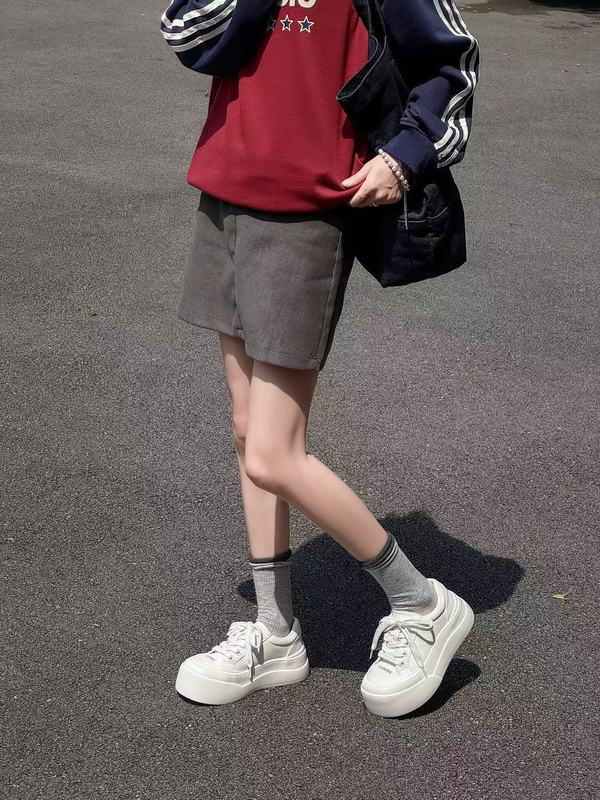 超轻透气~增高5.5松糕厚底小白鞋女2025秋季新款真皮休闲百搭板鞋|undefined