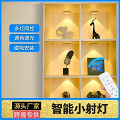 LED充電式スポットライトリモコン雰囲気光と影のライト磁気ハンドライトワインキャビネットディスプレイキャビネット格子ライトセンサー