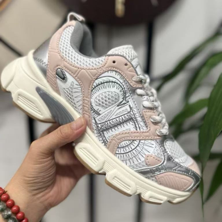新しい B30 ダッドシューズ男性と女性のためのメッシュレースアップ多用途カジュアルスポーツシューズファッション CD カラーマッチング耐摩耗性シングルシューズ女性のための|undefined