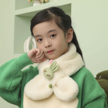 韩版儿童围巾秋冬季亲子毛绒仿懒兔毛仿小兔男童女童围巾保暖围脖