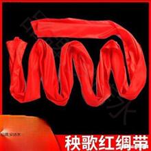 舞蹈红绸带秧歌绸子跳舞带棒儿童大绸子腰鼓腰带道具广场舞长绸带
