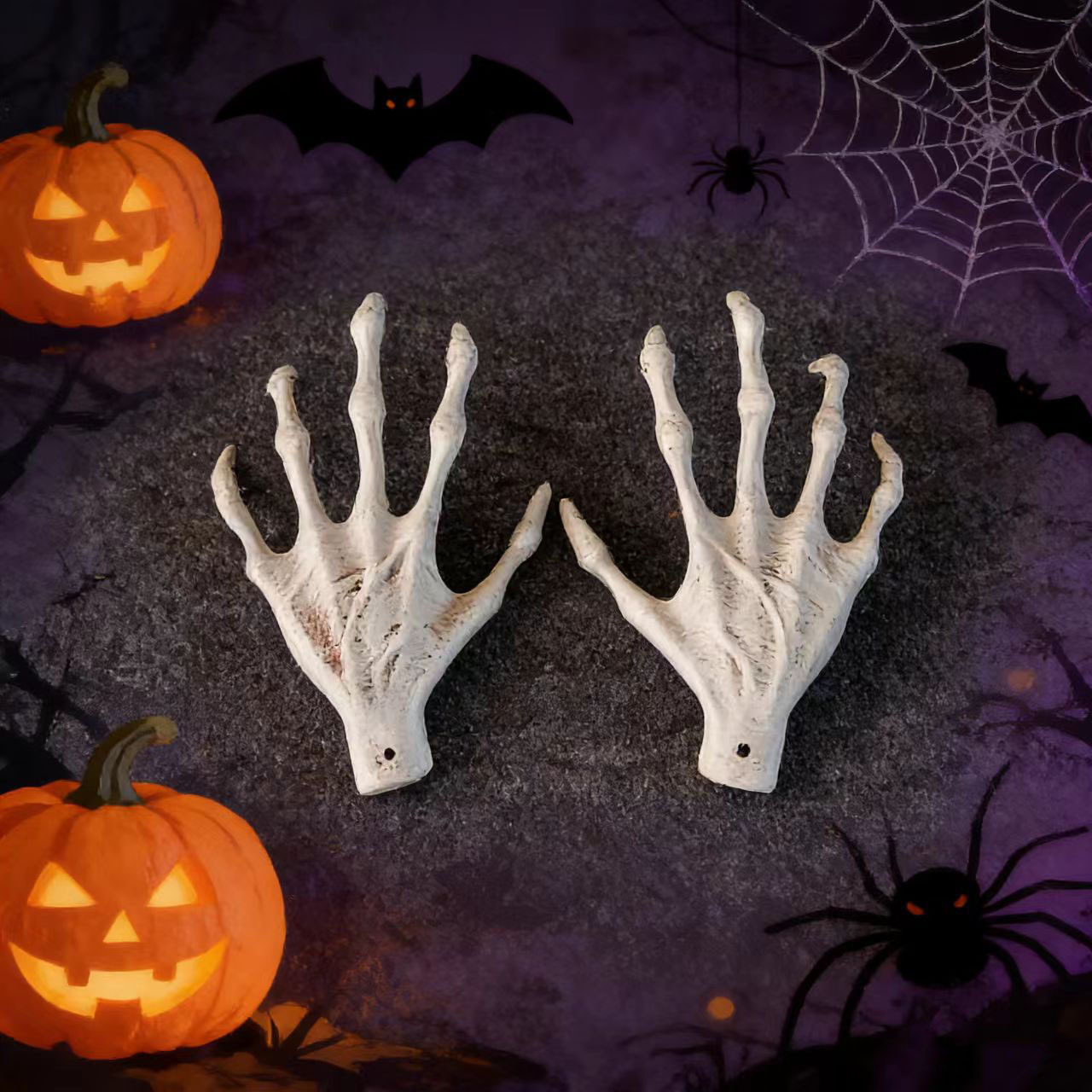Halloween transfronterizo cráneo luminoso colgar fantasma patio fantasma diseño de la atmósfera del festival de fantasmas accesorios de decoración colgar colgante fantasma