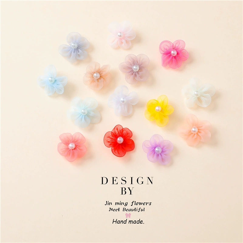 Корейская пряжа цветы головные уборы аксессуары для одежды аксессуары ювелирные аксессуары производители оптовая жемчужная пряжа пять лепестков