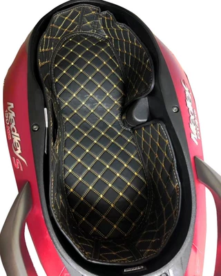 Motorcycle cushion liner seat bucket pad