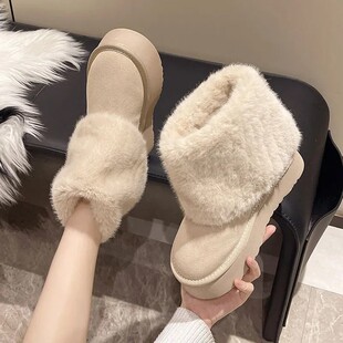 ������߼ӽq�Ӻ�С���ӶѶ�ѥŮ2025���ﶬ���¿ůëëѩ��ѥ