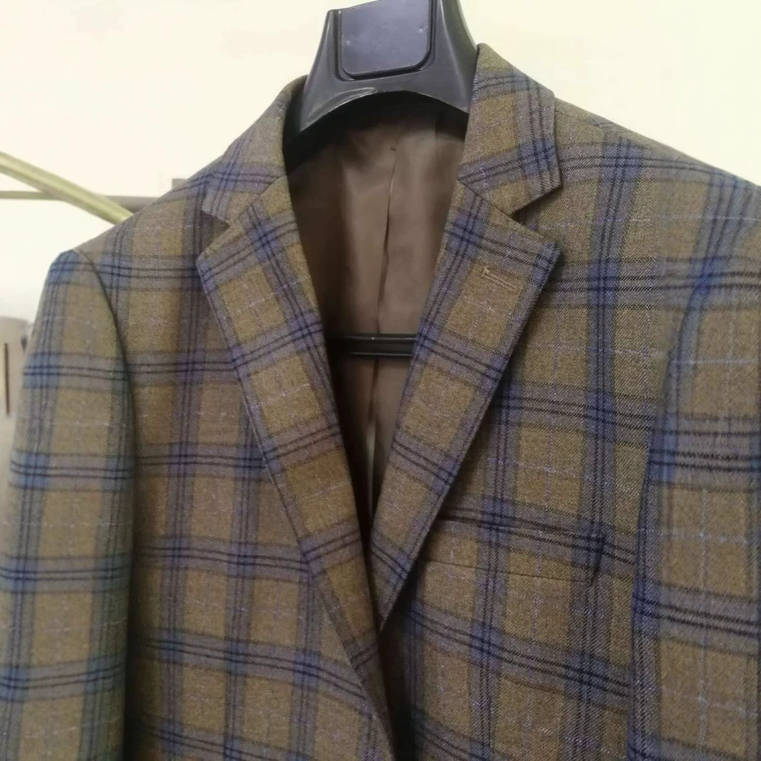 [Обработка мужских костюмов] Обработка тонкого корейского модного клетчатого костюма [Фабрика предоставляет услуги по созданию выкроек]