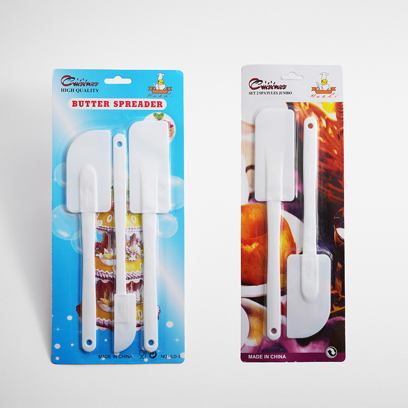 Exclusivo a través de fronteras para raspadores de crema 3 piezas para pastel raspadores de galleta raspadores de plástico integral herramientas de horneado