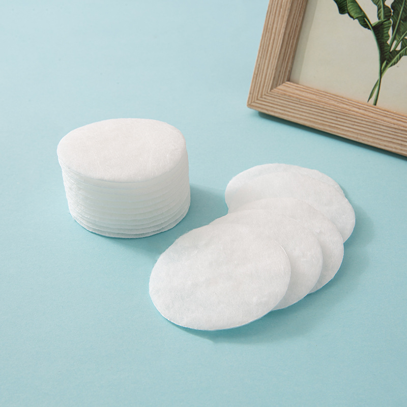 [Fábrica] 100 piezas de maquillaje de algodón removedor de maquillaje de doble cara belleza cuidado de la piel manicura blanco doble efecto compresa húmeda almohadilla de algodón de maquillaje