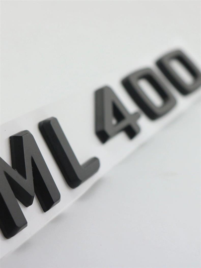 Mercedes-Benz ML-Class ML400 modified lettering, ML350 lettering, ML450 rear lettering, ML500 4MATIC car stickers, black
