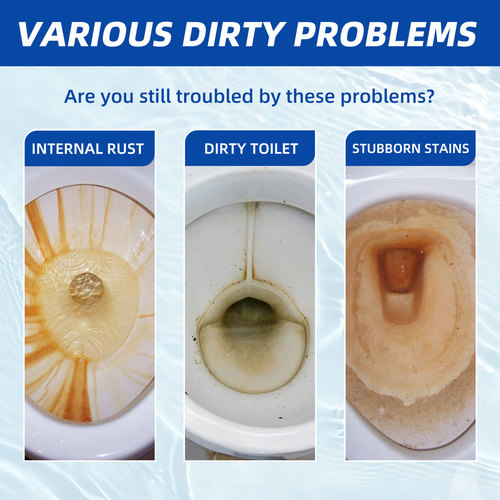 Jaysuing Toilet Blue Bubble Cleaning Block, Household Descaler, Deodorizer, Odor Remover, Fresh Toilet Cleaning Block