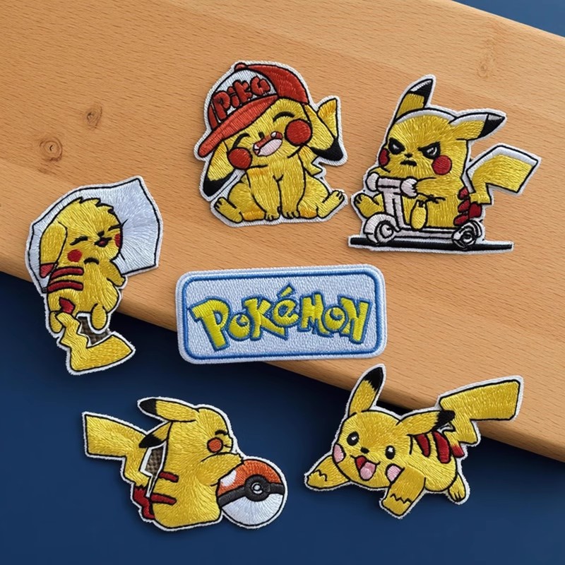 自粘款卡通刺绣动物布贴衣服牛仔裤羽绒服布贴补丁贴修补洞diy