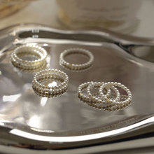 S925纯银珍珠戒指女款温柔小珠高级感设计2022小众时尚个性食指女