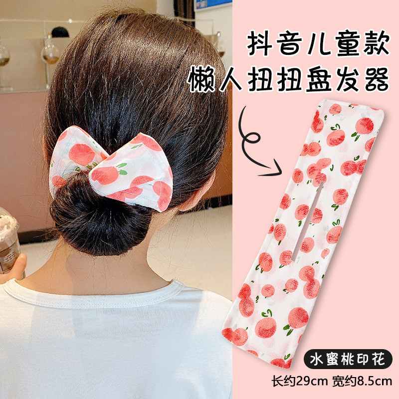 懒人魔术扭扭夹盘发器蝴蝶结头饰抖音同款丸子头盘发器发带发饰